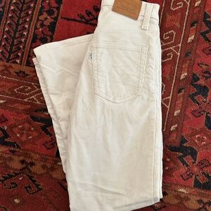 Levi's Cream Boot Cut Women Jeans